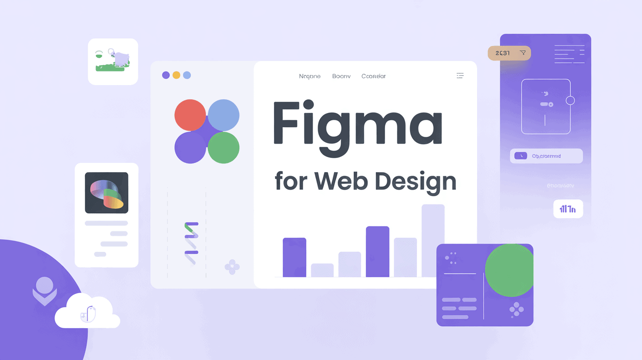 Figma interface showcasing collaborative web design tools and principles.
