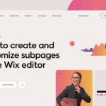 Step-by-step guide to creating and customizing subpages in Wix Editor.