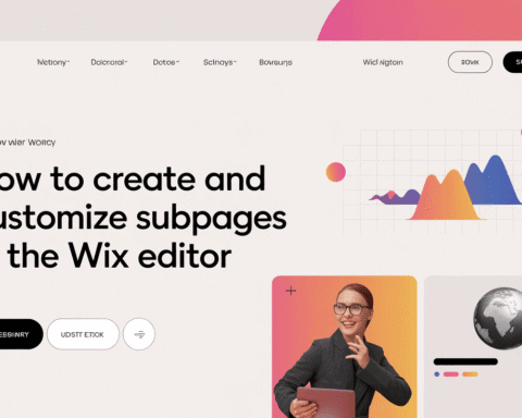 Step-by-step guide to creating and customizing subpages in Wix Editor.