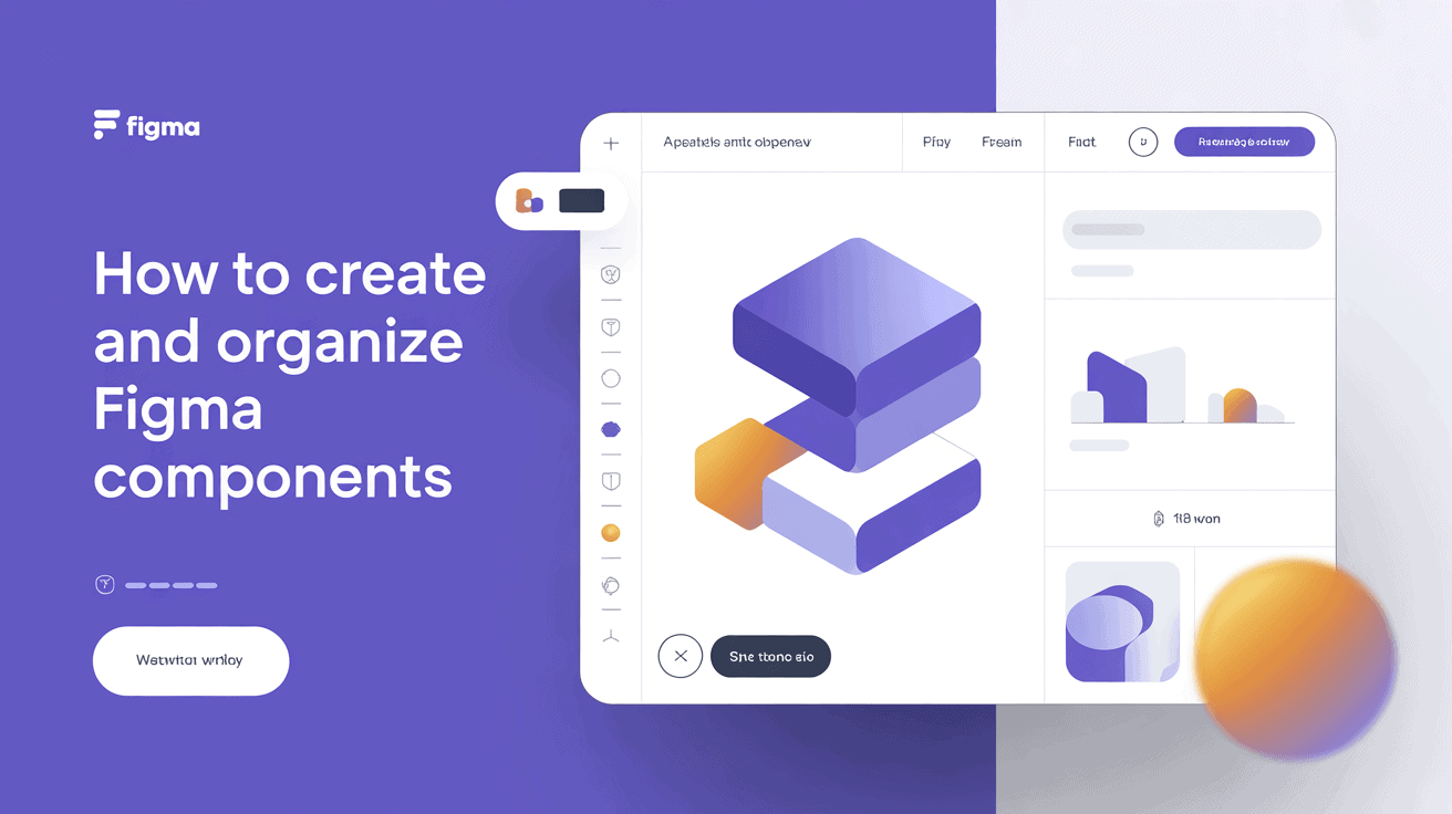 Guide on creating and organizing Figma components for efficient design workflows.