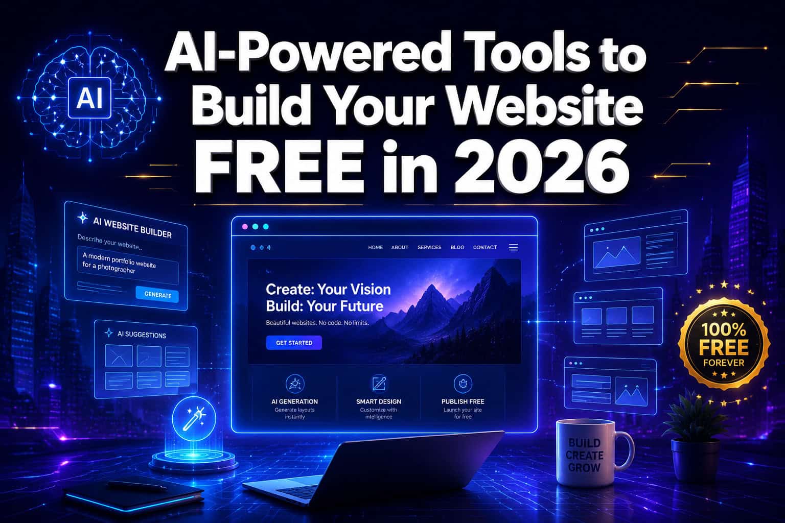 5 Revolutionary AI-Powered Tools to Build Your Website Absolutely Free in 2024