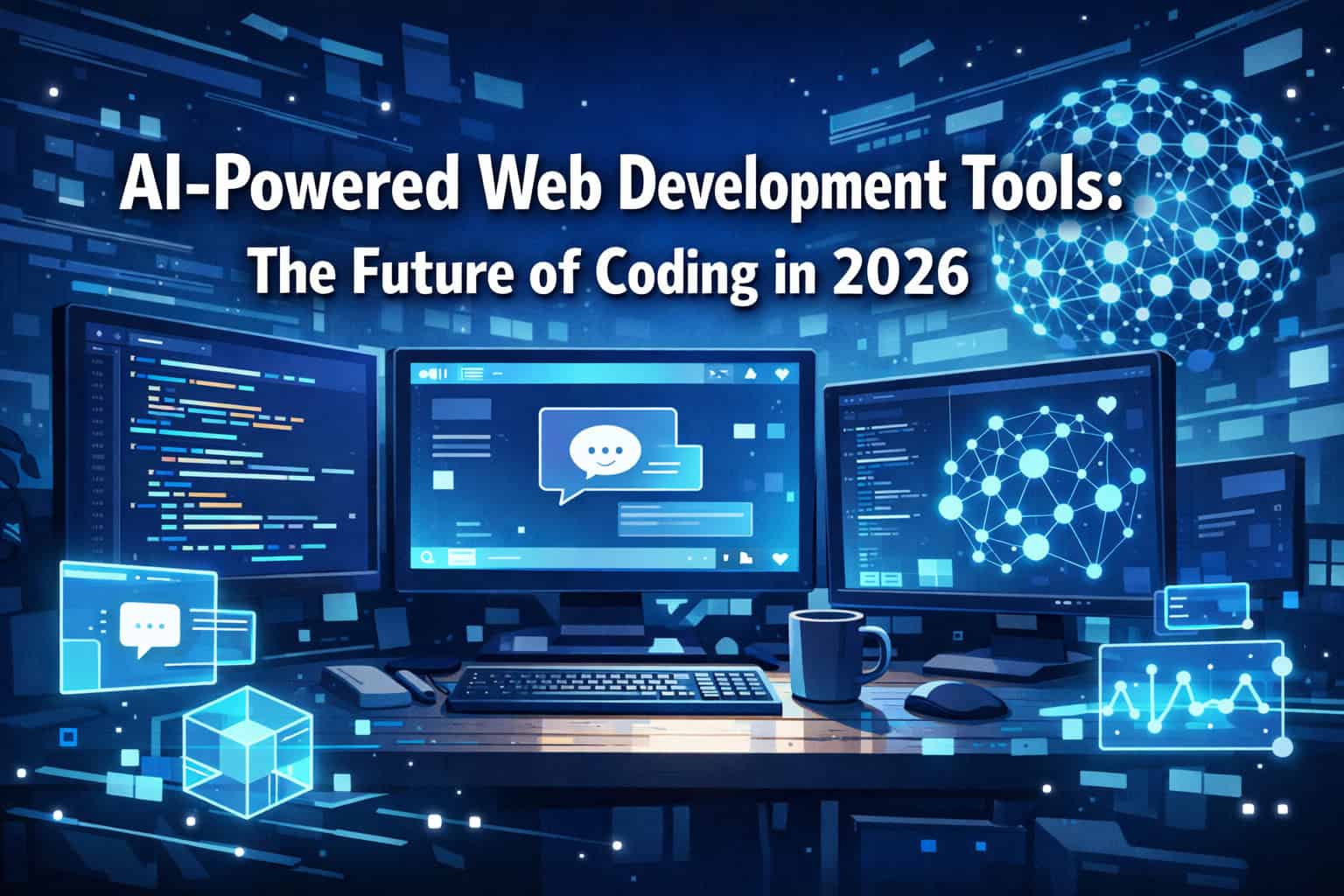 AI-powered web development tools for future coding in 2024.