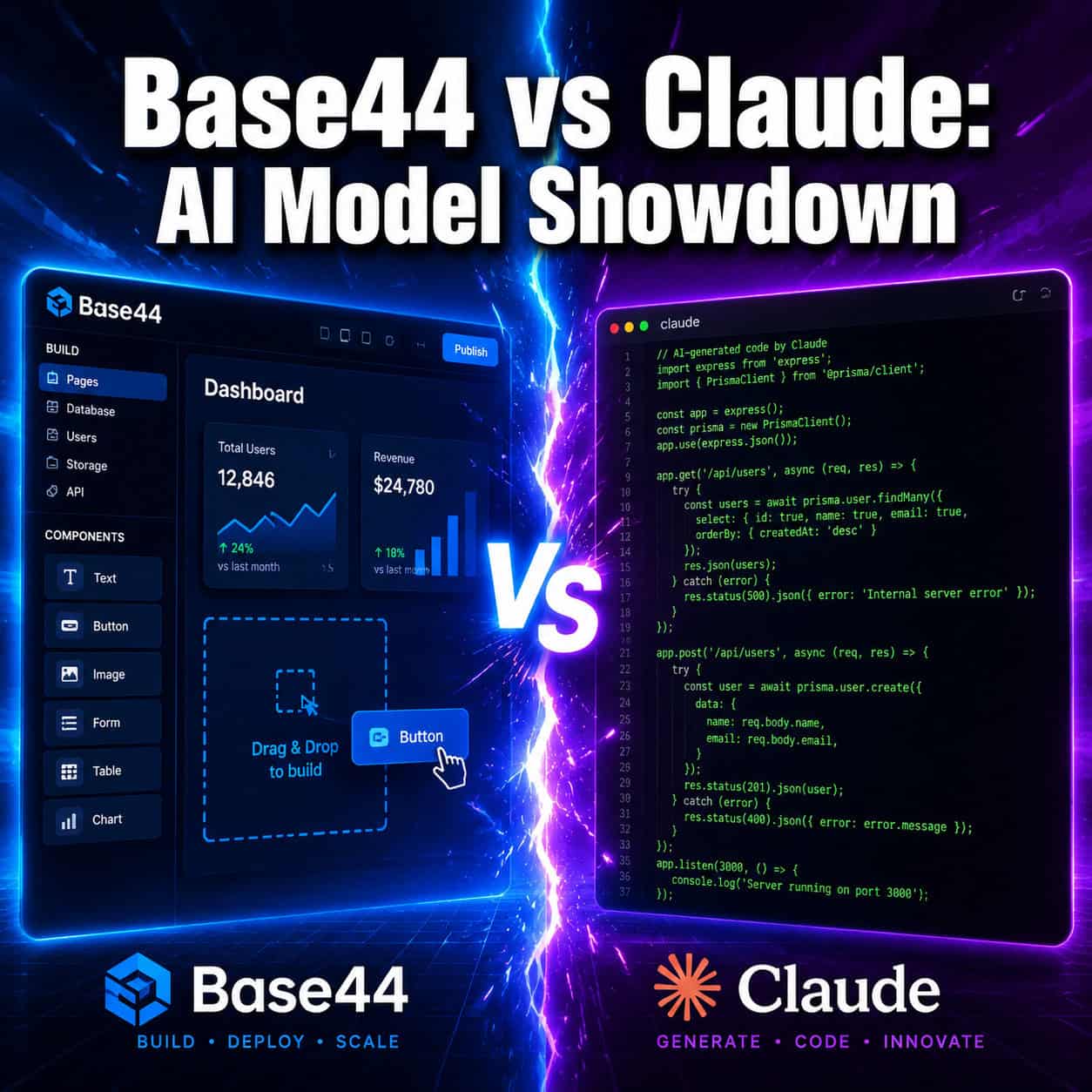 Base44 vs Claude: A Comprehensive AI Model Showdown in 2024