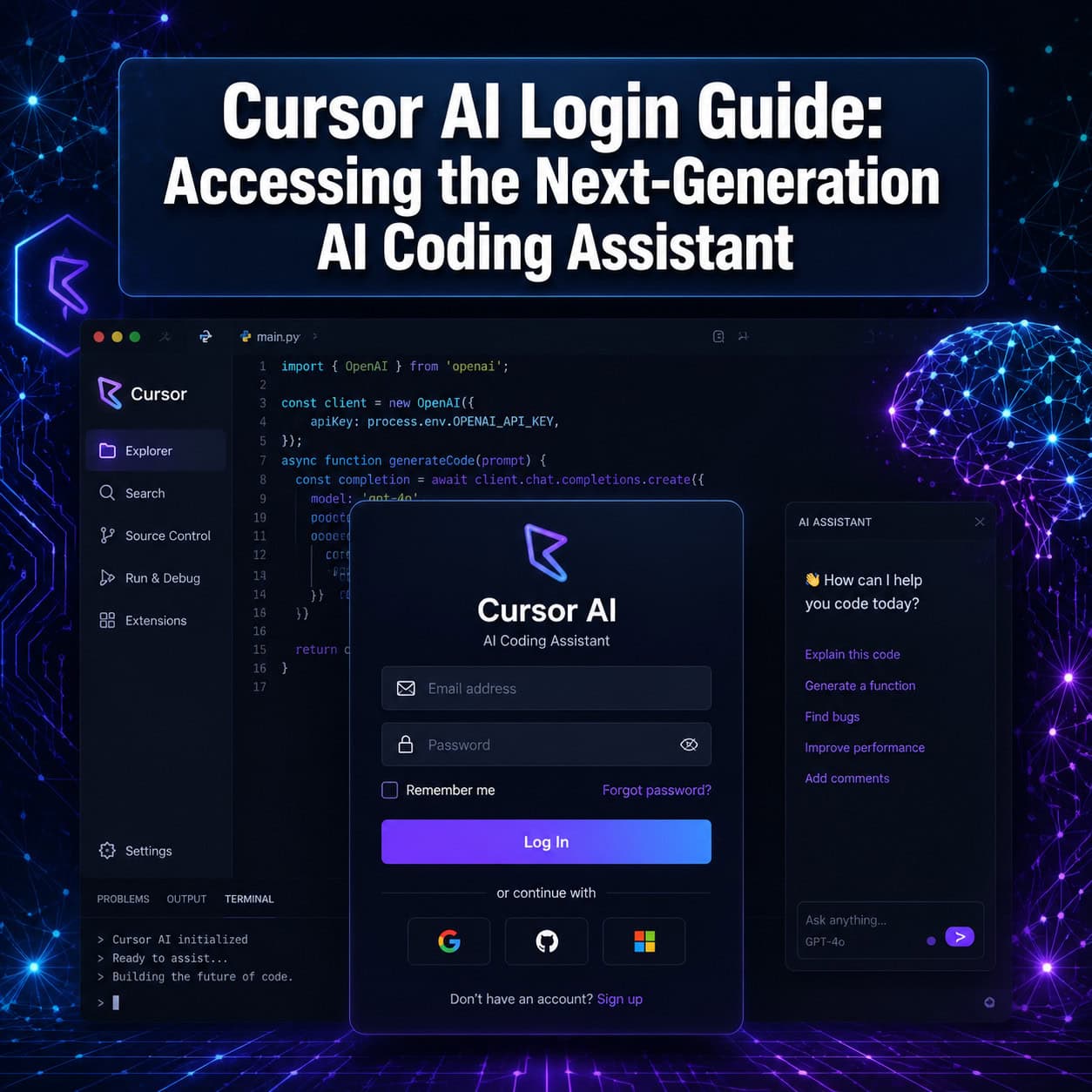 Cursor AI Login Guide: Accessing the Next-Generation AI Coding Assistant