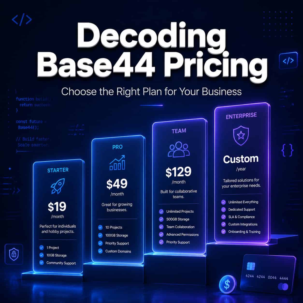 Decoding Base44 Pricing: A Comprehensive Guide to Choosing the Right Plan for Your Business