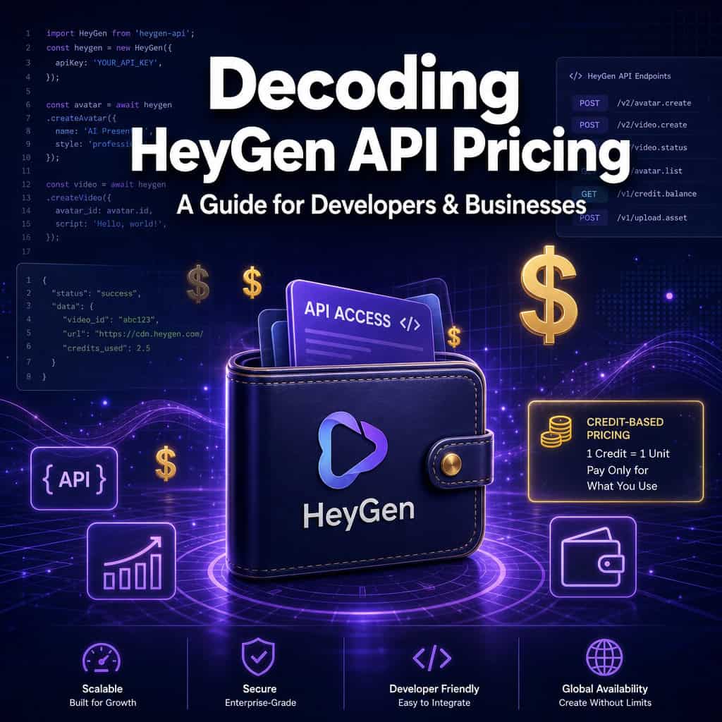 Decoding HeyGen API Pricing: A Comprehensive Guide for Developers and Businesses