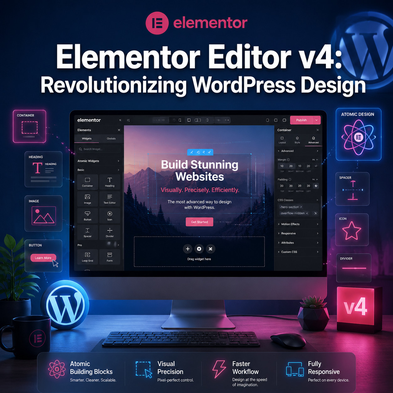 Elementor Editor v4: Revolutionizing WordPress Design with Cutting-Edge Features