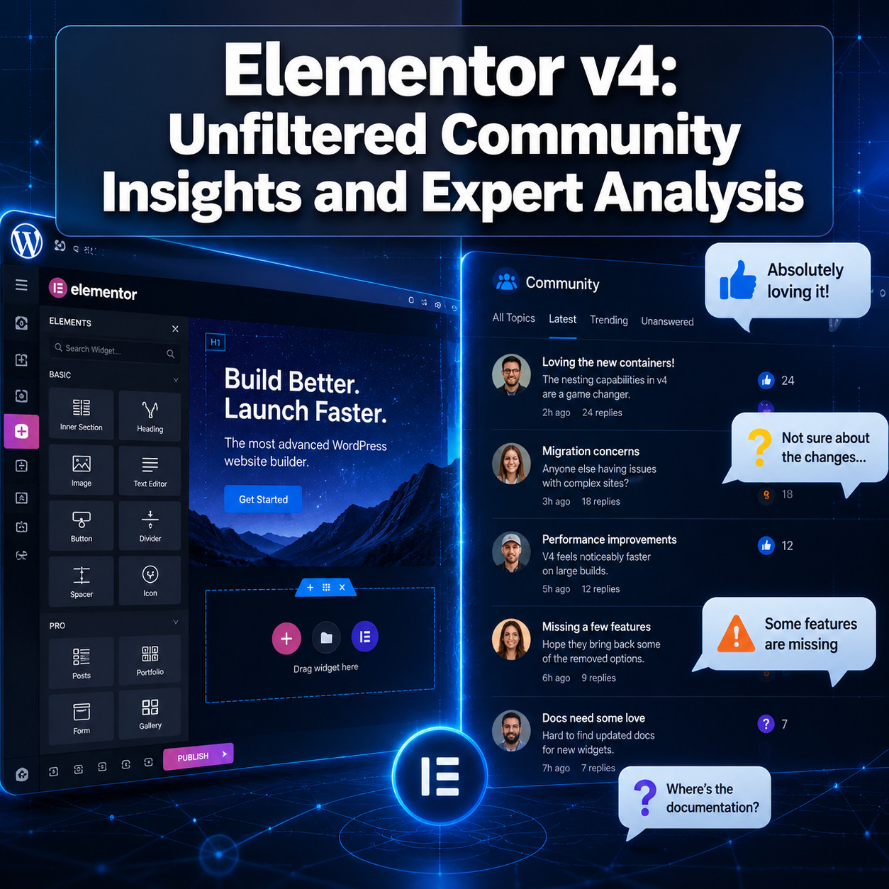 Elementor v4: Unfiltered Community Insights and Expert Analysis