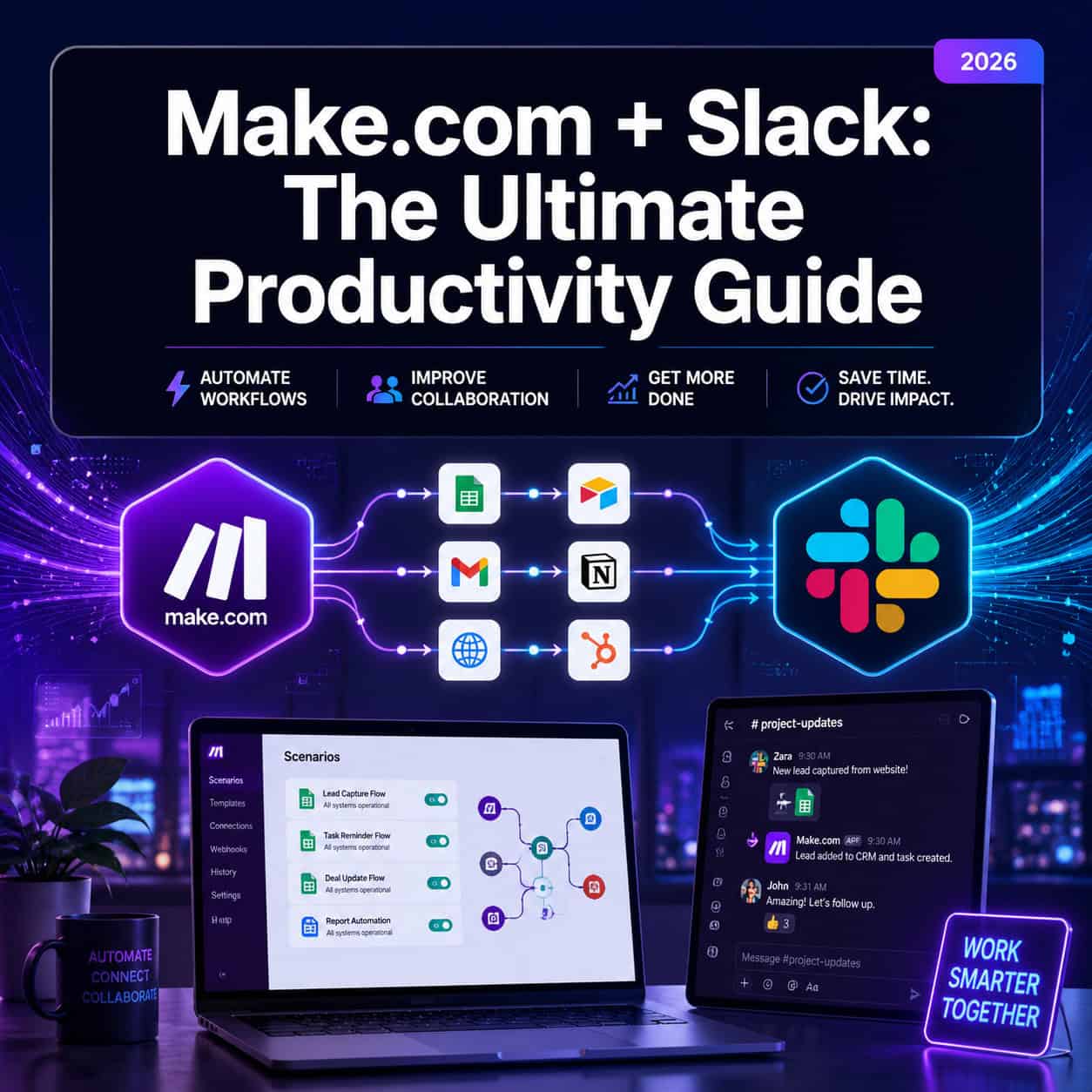 Supercharge Your Team Productivity: The Ultimate Guide to Make.com and Slack Integration