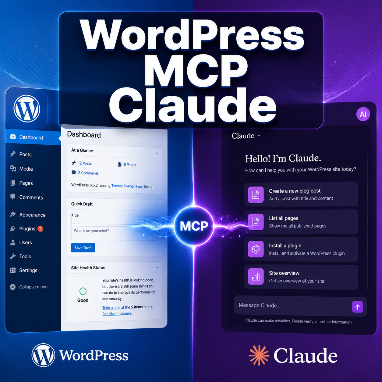wordpress mcp claude