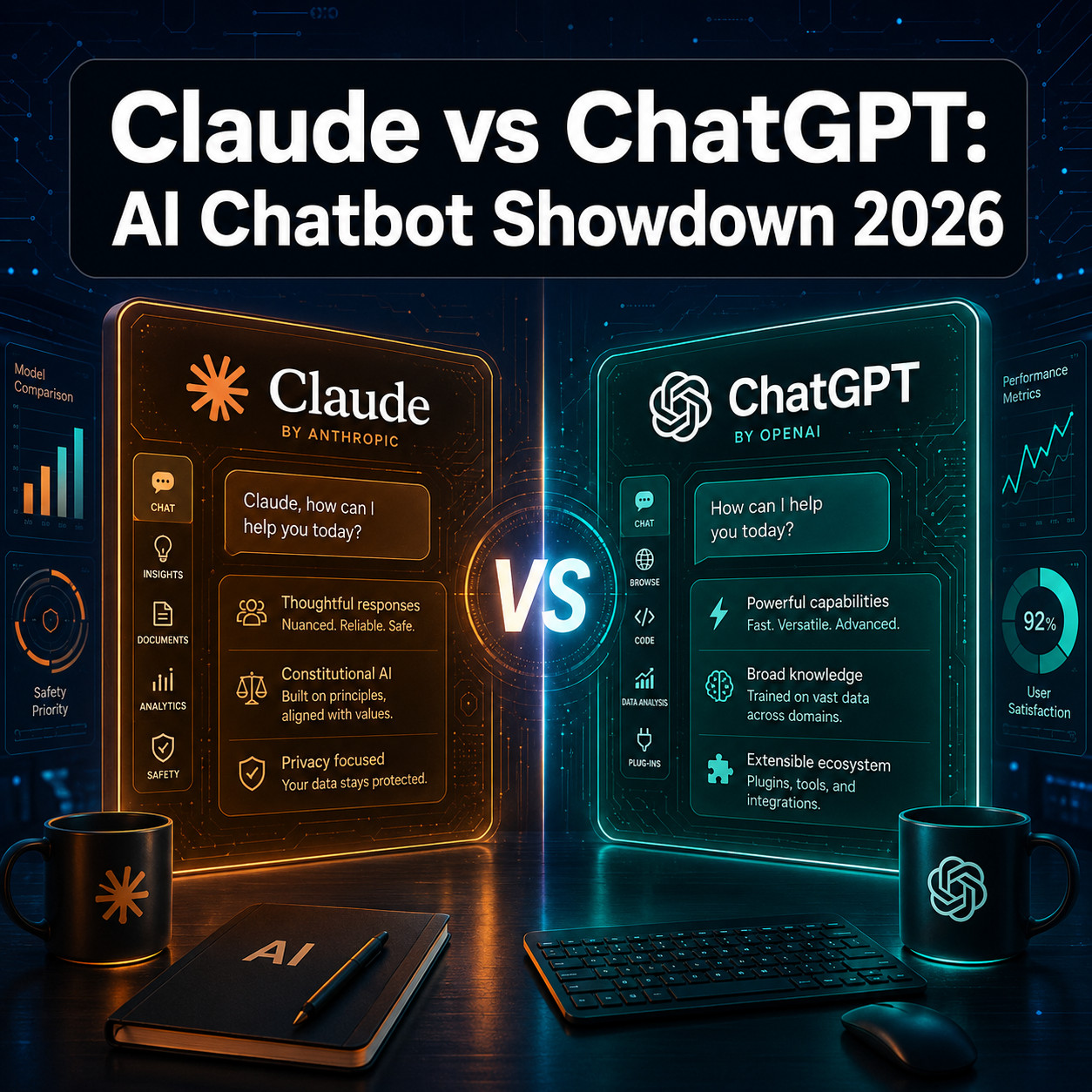Claude vs ChatGPT: A Comprehensive Comparison of AI Chatbot Capabilities in 2024