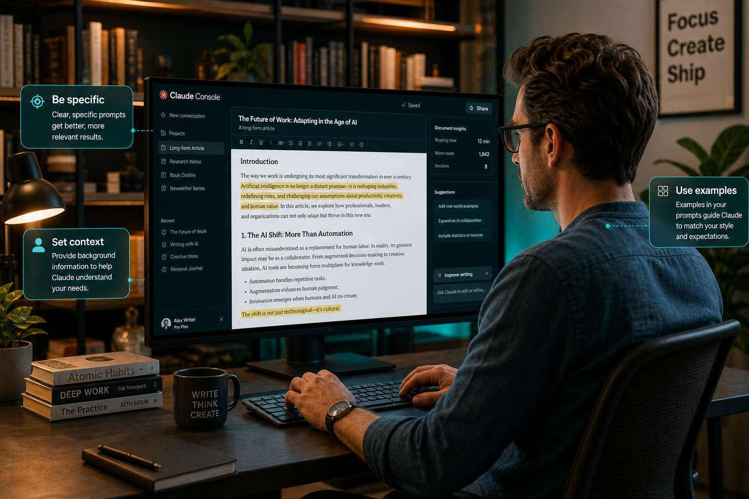 How Do Professional Writers and Creators Use Claude Effectively