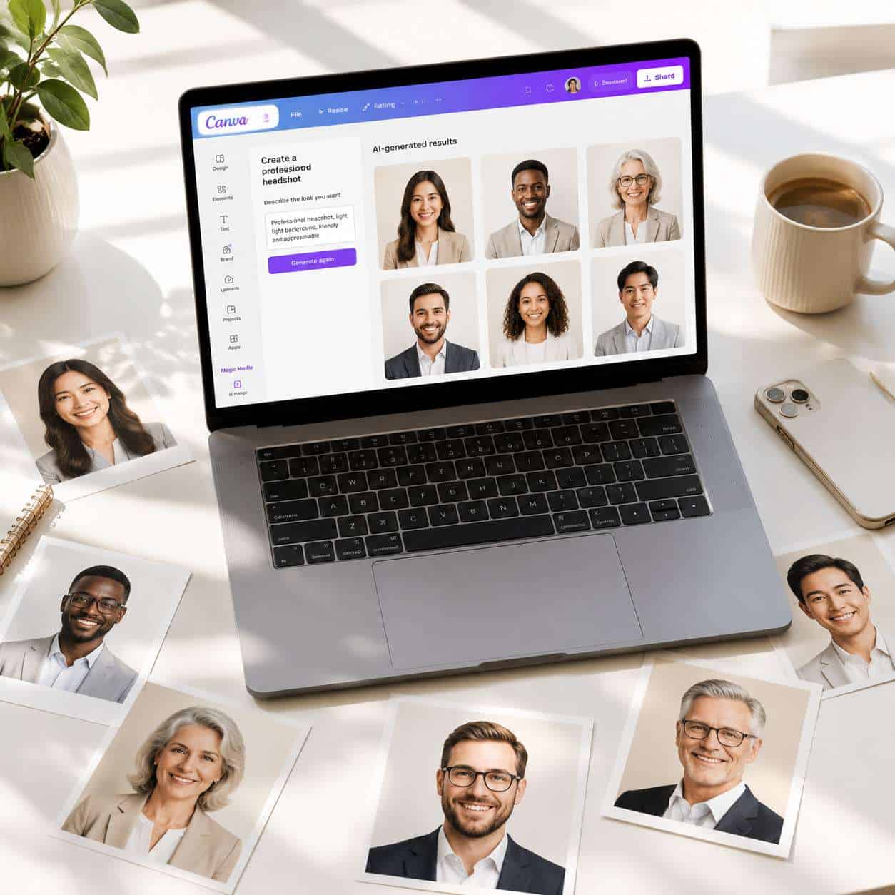 How Many Different Styles of Professional Headshots Can Canva Generate?